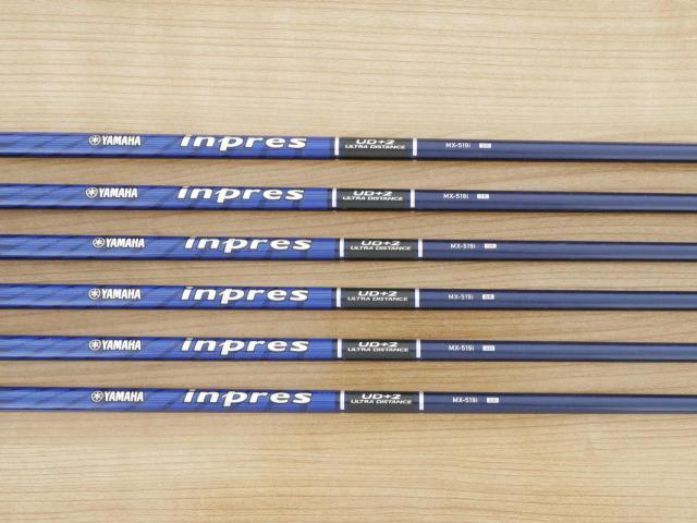 Iron set : Yamaha : ชุดเหล็ก Yamaha Inpres UD+2 (ออกปี 2019 ตีไกลที่สุด ไกลกว่าเหล็กทั่วไป 2 เบอร์ หน้าเด้ง COR 0.822) มีเหล็ก 6-Pw,Aw (6 ชิ้น) ก้านกราไฟต์ Flex SR