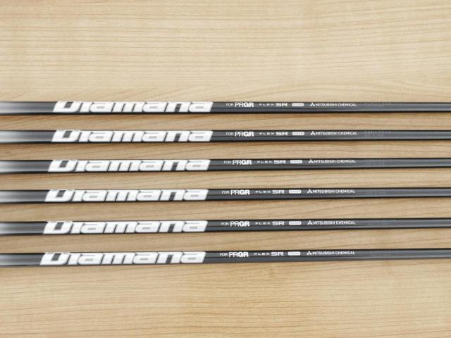 Iron set : PRGR : ชุดเหล็ก PRGR 02 Forged (รุ่นล่าสุด ออกปี 2026 นุ่มมาก หายาก) มีเหล็ก 5-Pw (6 ชิ้น) ก้านกราไฟต์ Mitsubishi Diamana Flex SR