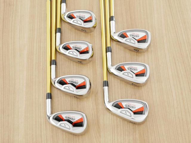 Iron set : Katana : ชุดเหล็ก Katana Sword ATC-589a (หน้าเด้ง) มีเหล็ก 6-Pw,Aw,Sw (7 ชิ้น) ก้านกราไฟต์ Fujikura Speeder 589 Flex R