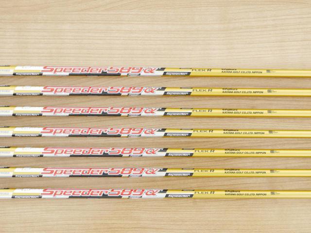 Iron set : Katana : ชุดเหล็ก Katana Sword ATC-589a (หน้าเด้ง) มีเหล็ก 6-Pw,Aw,Sw (7 ชิ้น) ก้านกราไฟต์ Fujikura Speeder 589 Flex R
