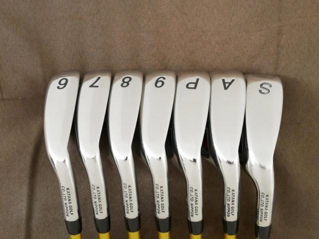Iron set : Katana : ชุดเหล็ก Katana Sword ATC-589a (หน้าเด้ง) มีเหล็ก 6-Pw,Aw,Sw (7 ชิ้น) ก้านกราไฟต์ Fujikura Speeder 589 Flex R