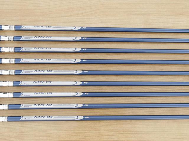 Iron set : Mizuno : ชุดเหล็ก Mizuno MX-19 HEMI COG (ใบใหญ่ ตีง้าย) มีเหล็ก 4-Pw,Aw,Sw (9 ชิ้น) ก้านกราไฟต์ Flex R