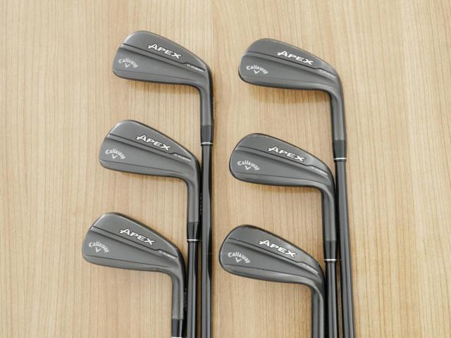 Iron set : Callaway : ชุดเหล็ก Callaway Apex Ti Fusion Black (รุ่นท็อปสุด แพงที่สุด ปี 2025 ของใหม่ 8 หมื่นบาท) มีเหล็ก 6-Pw,Aw (6 ชิ้น) ก้านกราไฟต์ UST Mamiya ATTAS FF 85 Flex S