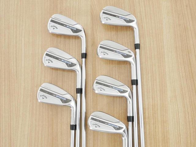 Iron set : Callaway : ชุดเหล็ก Callaway Paradym Ai Smoke (ออกปี 2024 ตีง่ายมาก ไกล Japan Spec.) มีเหล็ก 5-Pw,Aw (7 ชิ้น) ก้านเหล็ก NS Pro ZELOS 7 Flex S
