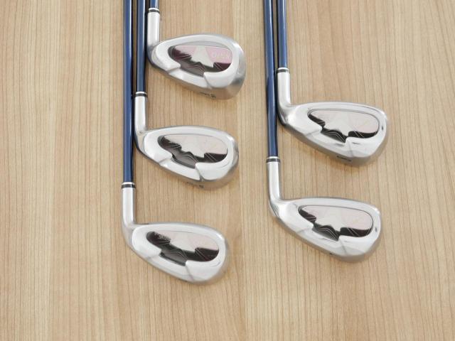 Lady club : All : ชุดเหล็ก XXIO Impact Power Matching 5 มีเหล็ก 7-Pw,Aw (5 ชิ้น) ก้านกราไฟต์ MP-500 Flex L