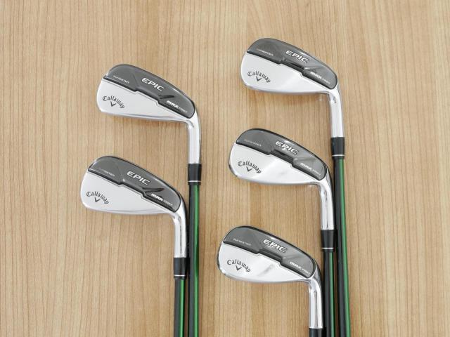 Iron set : Callaway : ชุดเหล็ก Callaway EPIC Max Fast (รุ่นแพงสุด ไกลสุดของ Callaway ปี 2021) มีเหล็ก 7-Pw,Aw (5 ชิ้น) ก้านกราไฟต์ Fujikura Speeder Evolution Flex R