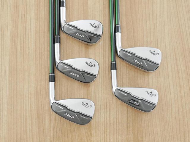 Iron set : Callaway : ชุดเหล็ก Callaway EPIC Max Fast (รุ่นแพงสุด ไกลสุดของ Callaway ปี 2021) มีเหล็ก 7-Pw,Aw (5 ชิ้น) ก้านกราไฟต์ Fujikura Speeder Evolution Flex R