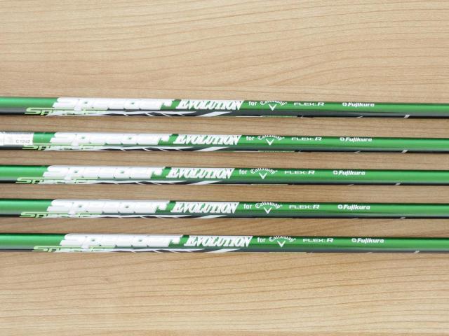 Iron set : Callaway : ชุดเหล็ก Callaway EPIC Max Fast (รุ่นแพงสุด ไกลสุดของ Callaway ปี 2021) มีเหล็ก 7-Pw,Aw (5 ชิ้น) ก้านกราไฟต์ Fujikura Speeder Evolution Flex R