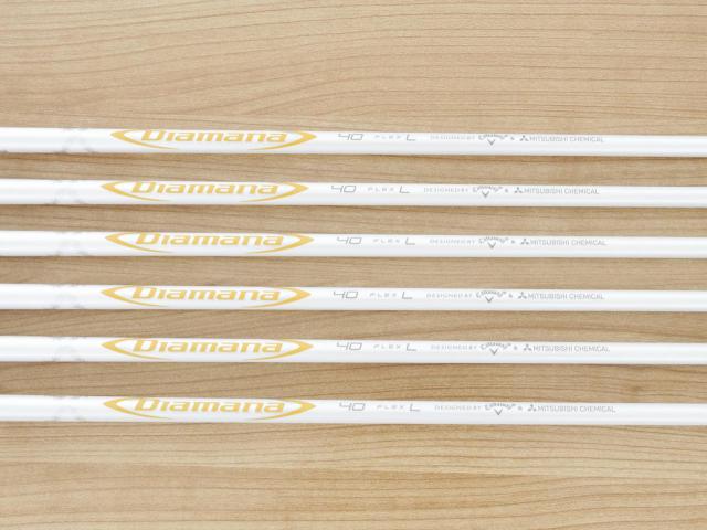 Lady club : All : ชุดเหล็ก Callaway Mavrik MAX Lite (ออกปี 2020 ตีง่าย ไกลมากๆ) มีเหล็ก 6-Pw,Sw (6 ชิ้น) ก้านกราไฟต์ Mitsubishi Diamana 40 Flex L