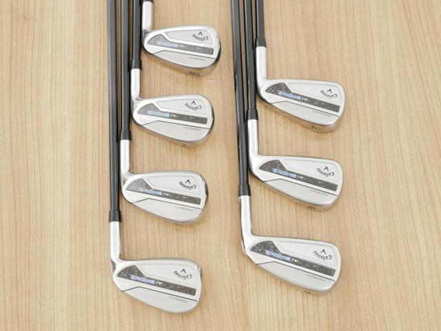 Iron set : Callaway : ชุดเหล็ก Callaway Paradym Ai Smoke (ออกปี 2024 ตีง่ายมาก ไกล Japan Spec.) มีเหล็ก 5-Pw,Gw (7 ชิ้น) ก้านกราไฟต์ Mitsubishi TENSEI 50 Flex R