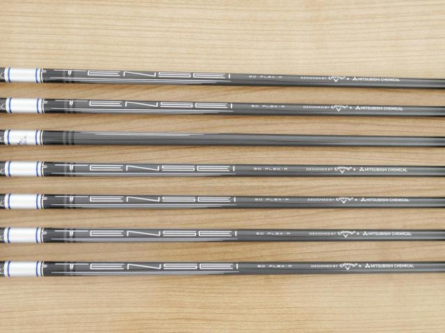 Iron set : Callaway : ชุดเหล็ก Callaway Paradym Ai Smoke (ออกปี 2024 ตีง่ายมาก ไกล Japan Spec.) มีเหล็ก 5-Pw,Gw (7 ชิ้น) ก้านกราไฟต์ Mitsubishi TENSEI 50 Flex R