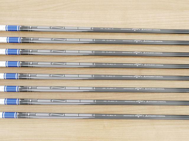 Iron set : Callaway : ชุดเหล็ก Callaway Paradym Ai Smoke Max Fast (ออกปี 2024 ตีง่ายมาก ไกล Japan Spec.) มีเหล็ก 6-Pw,Aw,Gw,Sw (8 ชิ้น) ก้านกราไฟต์ Fujikura TENSEI 40 Flex R