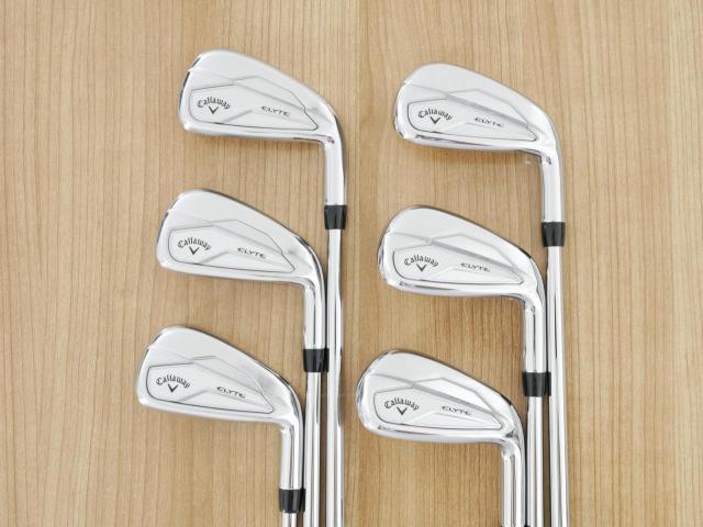 Iron set : Callaway : ชุดเหล็ก Callaway ELYTE (รุ่นล่าสุด ออกปี 2025 ตีง่ายมาก ไกล Japan Spec.) มีเหล็ก 5-Pw (6 ชิ้น) ก้านเหล็ก Project X 5.5 Flex S