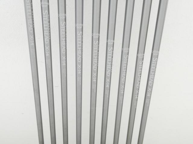 Iron set : Callaway : ชุดเหล็ก Callaway X-14 มีเหล็ก 3-Pw,Sw (9 ชิ้น) ก้านกราไฟต์ FLEX R