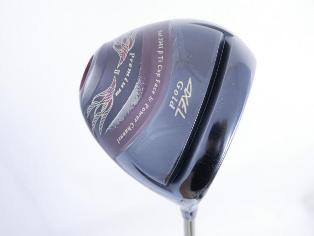 Driver : Tsuruya : Tsuruya AXEL Gold Premium II (รุ่นปี 2017 ตัวท๊อป หน้าเด้งสุดๆ COR 0.86 ของใหม่ 4 หมื่น) Loft 10.5 Flex R