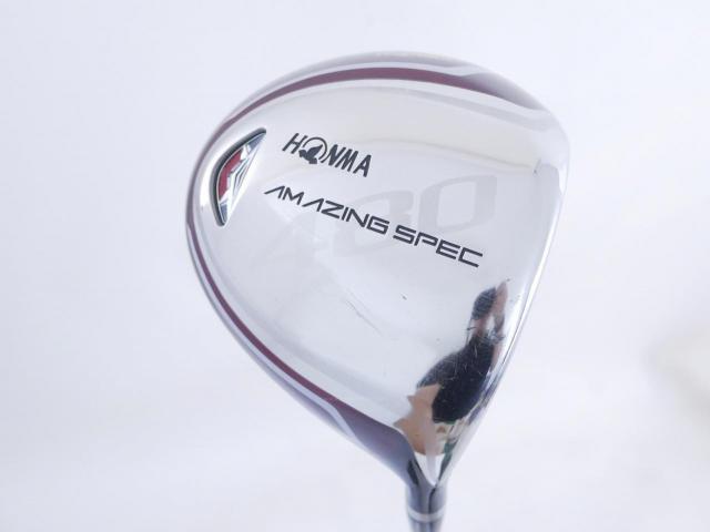 Driver : Honma : Honma Amazing Spec 480 (หน้าเด้งเกินกฏ หัวขนาด 480cc.) Loft 11.5 ก้าน Amazing Spec Feather & Feather Flex R