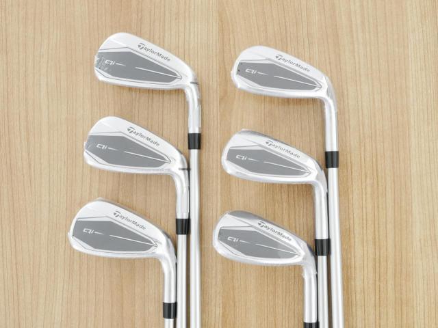Lady club : All : **ของใหม่ ยังไม่แกะพลาสติก** ชุดเหล็ก Taylormade Qi (รุ่นล่าสุด ออกปี 2024 Japan Spec.) มีเหล็ก 7-Pw,Aw,Sw (6 ชิ้น) ก้านกราไฟต์ Mitsubishi ELDIO TM40 Flex A (Lady)