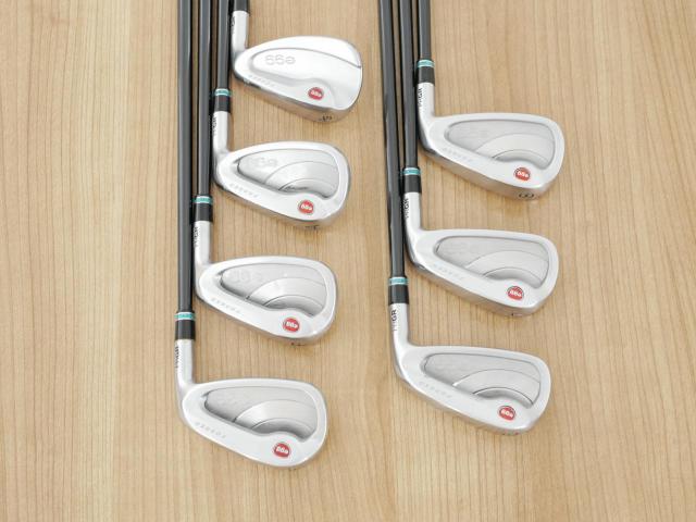 Iron set : PRGR : ชุดเหล็กกระเทย PRGR NEW Egg Forged (รุ่นปี 2020 ตีง่ายและไกลมากๆ เด้งสุดๆ COR 0.82) มีเหล็ก 6-Pw,Aw,As (7 ชิ้น) ก้านกราไฟต์ UST Mamiya ATTAS FF 85 Flex S