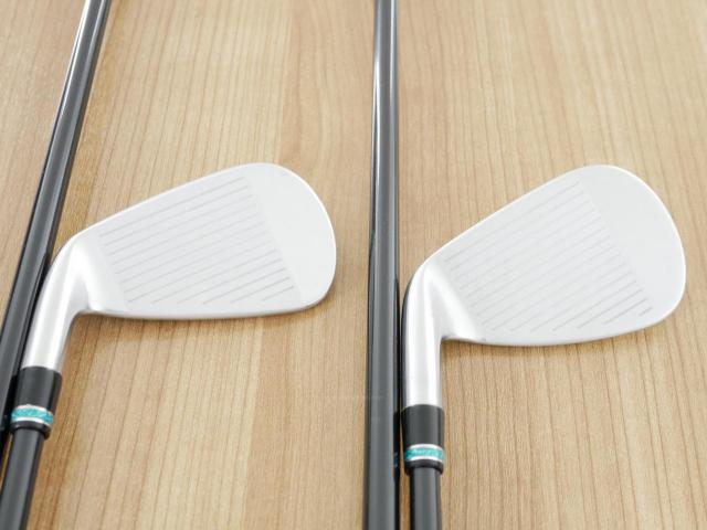 Iron set : PRGR : ชุดเหล็กกระเทย PRGR NEW Egg Forged (รุ่นปี 2020 ตีง่ายและไกลมากๆ เด้งสุดๆ COR 0.82) มีเหล็ก 6-Pw,Aw,As (7 ชิ้น) ก้านกราไฟต์ UST Mamiya ATTAS FF 85 Flex S