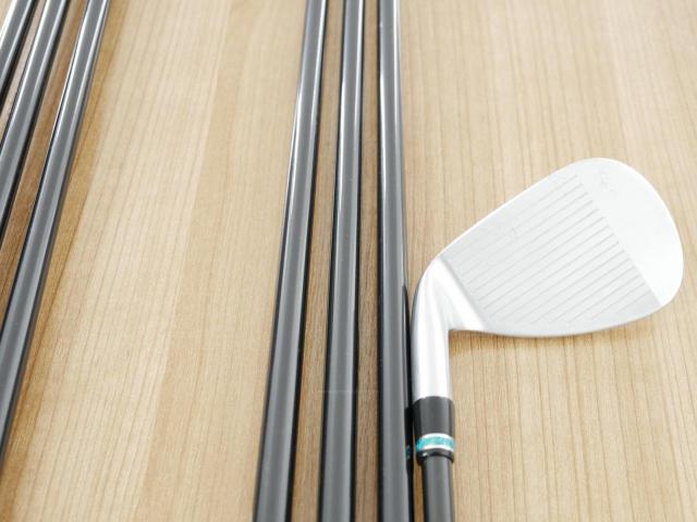 Iron set : PRGR : ชุดเหล็กกระเทย PRGR NEW Egg Forged (รุ่นปี 2020 ตีง่ายและไกลมากๆ เด้งสุดๆ COR 0.82) มีเหล็ก 6-Pw,Aw,As (7 ชิ้น) ก้านกราไฟต์ UST Mamiya ATTAS FF 85 Flex S