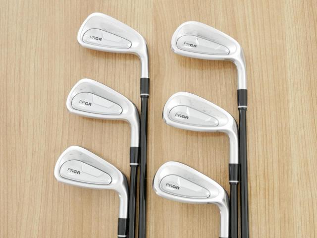 Iron set : PRGR : ชุดเหล็ก PRGR 04 Forged (รุ่นปี 2025 ตีง่าย ไกลมากๆๆ) มีเหล็ก 6-Pw,Aw (6 ชิ้น) ก้านกราไฟต์ Fujikura MCI Flex SR
