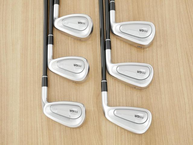 Iron set : PRGR : ชุดเหล็ก PRGR 04 Forged (รุ่นปี 2025 ตีง่าย ไกลมากๆๆ) มีเหล็ก 6-Pw,Aw (6 ชิ้น) ก้านกราไฟต์ Fujikura MCI Flex SR
