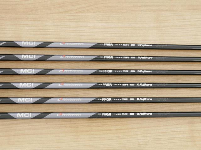 Iron set : PRGR : ชุดเหล็ก PRGR 04 Forged (รุ่นปี 2025 ตีง่าย ไกลมากๆๆ) มีเหล็ก 6-Pw,Aw (6 ชิ้น) ก้านกราไฟต์ Fujikura MCI Flex SR
