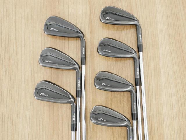 Iron set : Ping : ชุดเหล็ก Ping G710 (ปี 2021 Japan Spec. ใบใหญ่ ง่ายที่สุด ไกลที่สุดของ Ping) มีเหล็ก 5-Pw,Aw (7 ชิ้น) ก้านเหล็ก NS Pro Zelos 7 Flex S