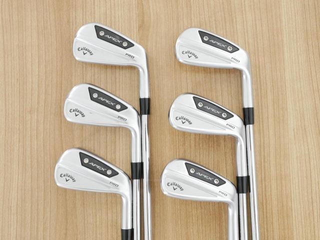 Iron set : Callaway : ชุดเหล็ก Callaway APEX Pro Forged (ออกปี 2024) มีเหล็ก 5-Pw (6 ชิ้น) ก้านเหล็ก NS Pro ZELOS 8 Flex S