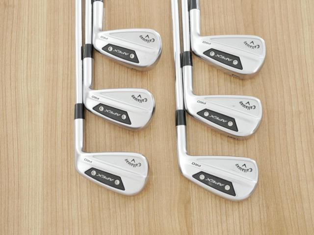 Iron set : Callaway : ชุดเหล็ก Callaway APEX Pro Forged (ออกปี 2024) มีเหล็ก 5-Pw (6 ชิ้น) ก้านเหล็ก NS Pro ZELOS 8 Flex S