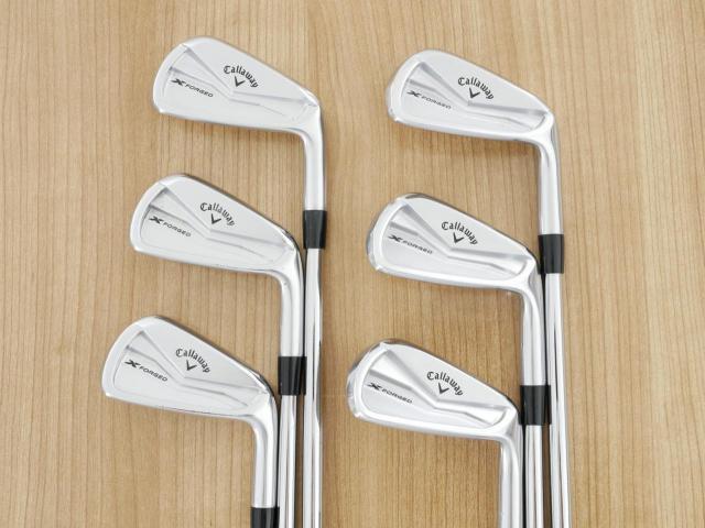 Iron set : Callaway : ชุดเหล็ก Callaway X Forged (รุ่นล่าสุด ปี 2024 นุ่ม แน่น หล่อมาก) มีเหล็ก 5-Pw (6 ชิ้น) ก้านเหล็ก NS Pro Modus 120 Flex S