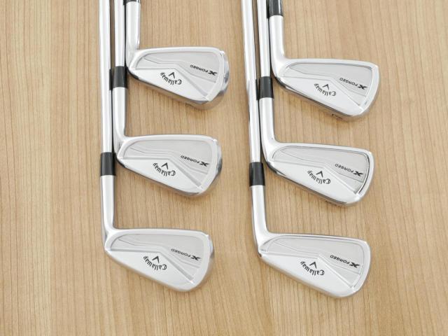 Iron set : Callaway : ชุดเหล็ก Callaway X Forged (รุ่นล่าสุด ปี 2024 นุ่ม แน่น หล่อมาก) มีเหล็ก 5-Pw (6 ชิ้น) ก้านเหล็ก NS Pro Modus 120 Flex S