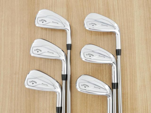 Iron set : Callaway : ชุดเหล็ก Callaway ELYTE (รุ่นล่าสุด ออกปี 2025 ตีง่ายมาก ไกล Japan Spec.) มีเหล็ก 6-Pw,Aw (6 ชิ้น) สุดยอดก้าน Fujikura Diamond Speeder 10 Flex S