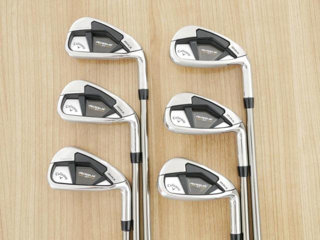 Iron set : Callaway : ชุดเหล็ก Callaway Rogue ST Max (ออกปี 2022 ตีง่าย ไกลมาก) มีเหล็ก 5-Pw (6 ชิ้น) ก้านกราไฟต์ UST Mamiya RECOIL 660 F3 Flex R