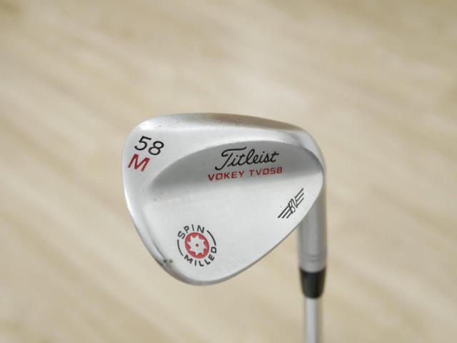 Wedge : Other : Wedge Titleist Vokey TVD Spin Milled Loft 58 ก้านเหล็ก Flex S