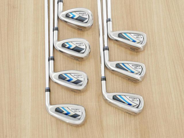 Iron set : XXIO : ชุดเหล็ก XXIO Cross 2 (ออกปี 2021 ตีไกลที่สุดของที่สุดจาก XXIO หน้าเด้งสุดๆ) มีเหล็ก 6-Pw,Aw,Dw (7 ชิ้น ตีไกลกว่าปกติ 2 เบอร์) ก้านเหล็ก NS Pro 860 DST Flex R