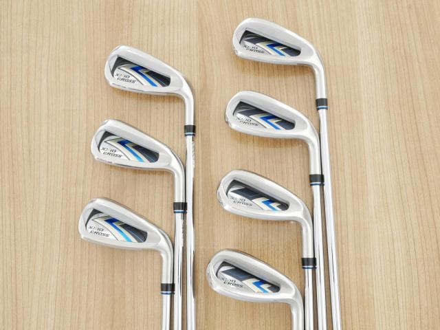 Iron set : XXIO : ชุดเหล็ก XXIO Cross 2 (ออกปี 2021 ตีไกลที่สุดของที่สุดจาก XXIO หน้าเด้งสุดๆ) มีเหล็ก 6-Pw,Aw,Dw (7 ชิ้น ตีไกลกว่าปกติ 2 เบอร์) ก้านเหล็ก NS Pro 860 DST Flex R