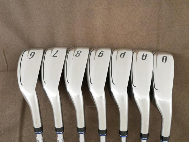 Iron set : XXIO : ชุดเหล็ก XXIO Cross 2 (ออกปี 2021 ตีไกลที่สุดของที่สุดจาก XXIO หน้าเด้งสุดๆ) มีเหล็ก 6-Pw,Aw,Dw (7 ชิ้น ตีไกลกว่าปกติ 2 เบอร์) ก้านเหล็ก NS Pro 860 DST Flex R