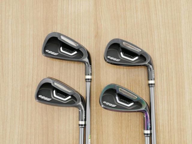 Iron set : PRGR : ชุดเหล็กกระเทย PRGR New Egg Iron (รุ่นปี 2017 ตีง่ายและไกลมาก) มีเหล็ก 7-Pw (4 ชิ้น) ก้านกราไฟต์ Flex R2 (M-35)