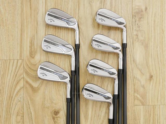 Iron set : Callaway : ชุดเหล็ก Callaway Paradym Ai Smoke (รุ่นล่าสุด ออกปี 2024 ตีง่ายมาก ไกล Japan Spec.) มีเหล็ก 6-Pw,Aw,Gw (7 ชิ้น) ก้านกราไฟต์ Fujikura TENSEI 50 Flex R