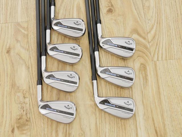 Iron set : Callaway : ชุดเหล็ก Callaway Paradym Ai Smoke (รุ่นล่าสุด ออกปี 2024 ตีง่ายมาก ไกล Japan Spec.) มีเหล็ก 6-Pw,Aw,Gw (7 ชิ้น) ก้านกราไฟต์ Fujikura TENSEI 50 Flex R