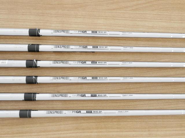 Iron set : PRGR : ชุดเหล็ก PRGR Egg PF Forged (รุ่นปี 2019 ตีง่ายและไกลมากๆ โกงสุดๆ) มีเหล็ก 6-Pw,Aw (6 ชิ้น) ก้านเหล็ก NS Pro 80 Flex SR