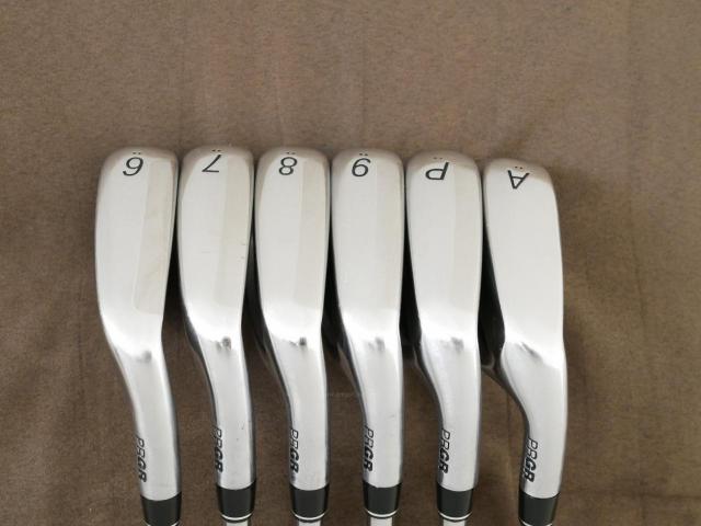 Iron set : PRGR : ชุดเหล็ก PRGR RS Red (รุ่นปี 2020 หน้าเด้ง ตีไกลมาก) มีเหล็ก 6-Pw,Aw (6 ชิ้น) ก้านเหล็ก NS Pro 80 Flex SR (M-40)