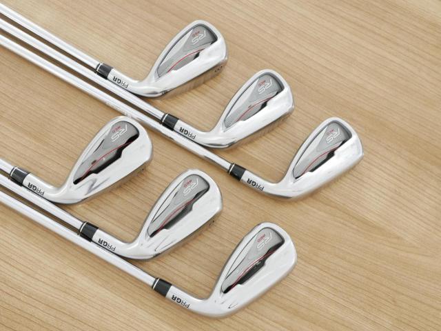 Iron set : PRGR : ชุดเหล็ก PRGR RS Red (รุ่นปี 2020 หน้าเด้ง ตีไกลมาก) มีเหล็ก 6-Pw,Aw (6 ชิ้น) ก้านเหล็ก NS Pro 80 Flex SR (M-40)