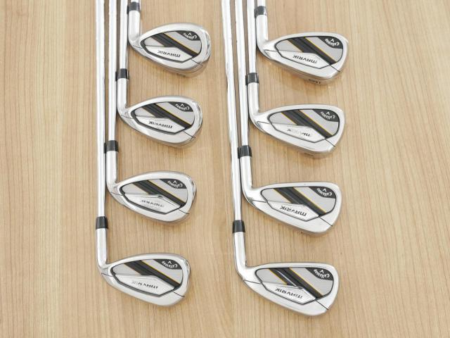 Iron set : Callaway : ชุดเหล็ก Callaway Mavrik (ปี 2020 ตีง่าย ไกลมากๆ) มีเหล็ก 6-Pw,Aw,Gw,Sw (8 ชิ้น) ก้านเหล็ก NS Pro 950 NEO Flex S