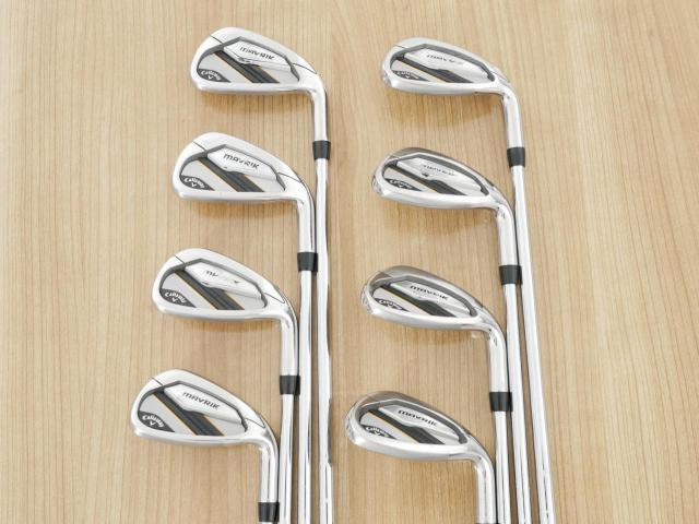 Iron set : Callaway : ชุดเหล็ก Callaway Mavrik (ปี 2020 ตีง่าย ไกลมากๆ) มีเหล็ก 6-Pw,Aw,Gw,Sw (8 ชิ้น) ก้านเหล็ก NS Pro 950 NEO Flex S