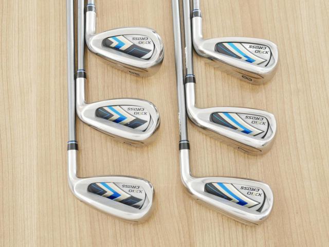 Iron set : XXIO : ชุดเหล็ก XXIO Cross 2 (ออกปี 2021 ตีไกลที่สุดของที่สุดจาก XXIO หน้าเด้งสุดๆ) มีเหล็ก 6-Pw,Aw (6 ชิ้น ตีไกลกว่าปกติ 2 เบอร์) ก้านกราไฟต์ MH-2000 Flex S