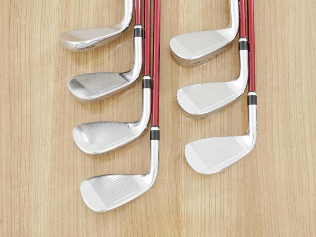 Iron set : Katana : ชุดเหล็ก Katana Voltio IV G Series I Silver (ปี 2017) มีเหล็ก 6-Pw,Aw,Sw (7 ชิ้น เหล็กยาวเป็นกระเทย) ก้านกราไฟต์ Fujikura Speeder 360 Flex R