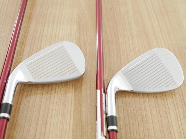 Iron set : Katana : ชุดเหล็ก Katana Voltio IV G Series I Silver (ปี 2017) มีเหล็ก 6-Pw,Aw,Sw (7 ชิ้น เหล็กยาวเป็นกระเทย) ก้านกราไฟต์ Fujikura Speeder 360 Flex R