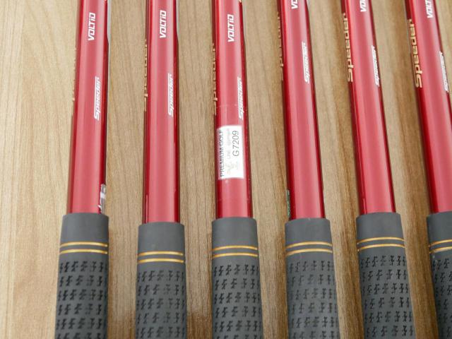 Iron set : Katana : ชุดเหล็ก Katana Voltio IV G Series I Silver (ปี 2017) มีเหล็ก 6-Pw,Aw,Sw (7 ชิ้น เหล็กยาวเป็นกระเทย) ก้านกราไฟต์ Fujikura Speeder 360 Flex R